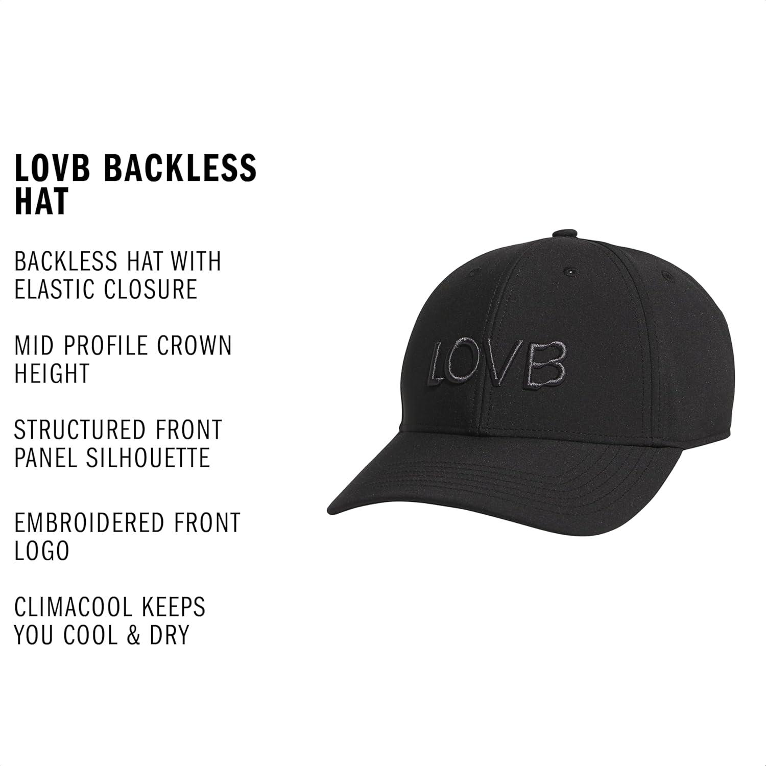 image:imageadidas Womens Ponytail Hat Backless Baseball CapBlackCarbon GreyLovb