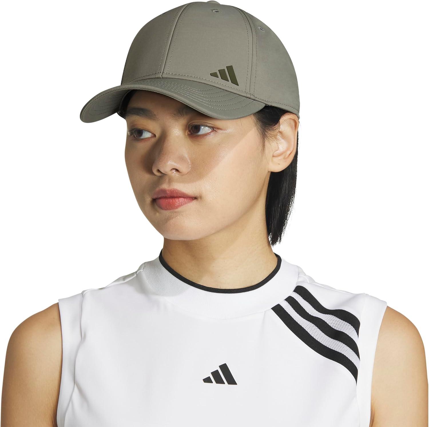 image:imageadidas Womens Ponytail Hat Backless Baseball CapSilver Pebble GreyOlive Strata Green20