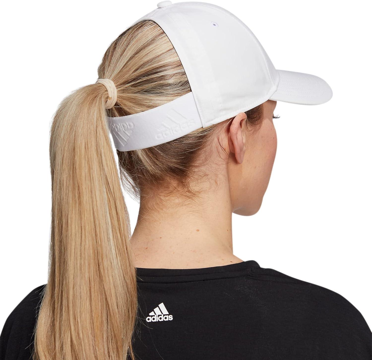 image:imageadidas Womens Ponytail Hat Backless Baseball CapWhiteBlack10