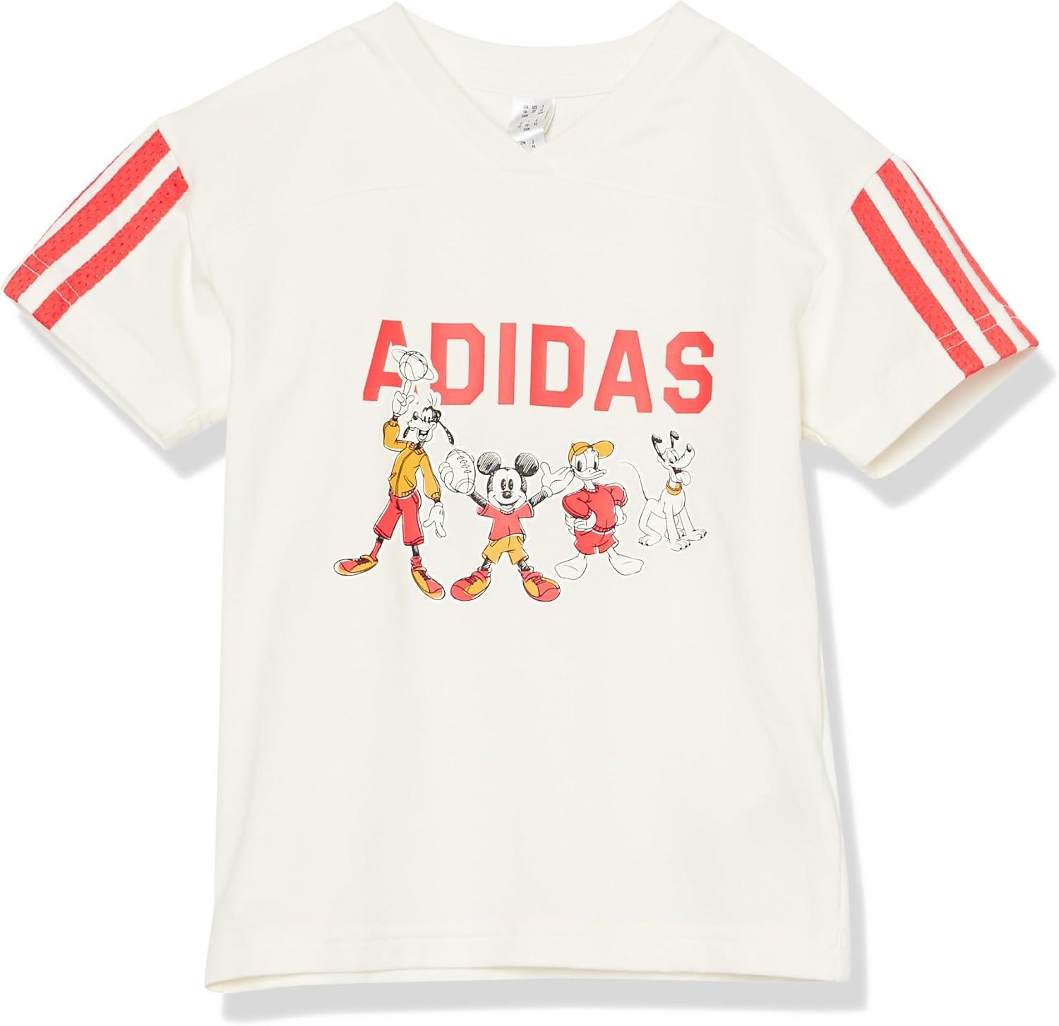 image:imageadidas boys Disney Mickey Mouse Tshirt SetOff WhiteBright Red