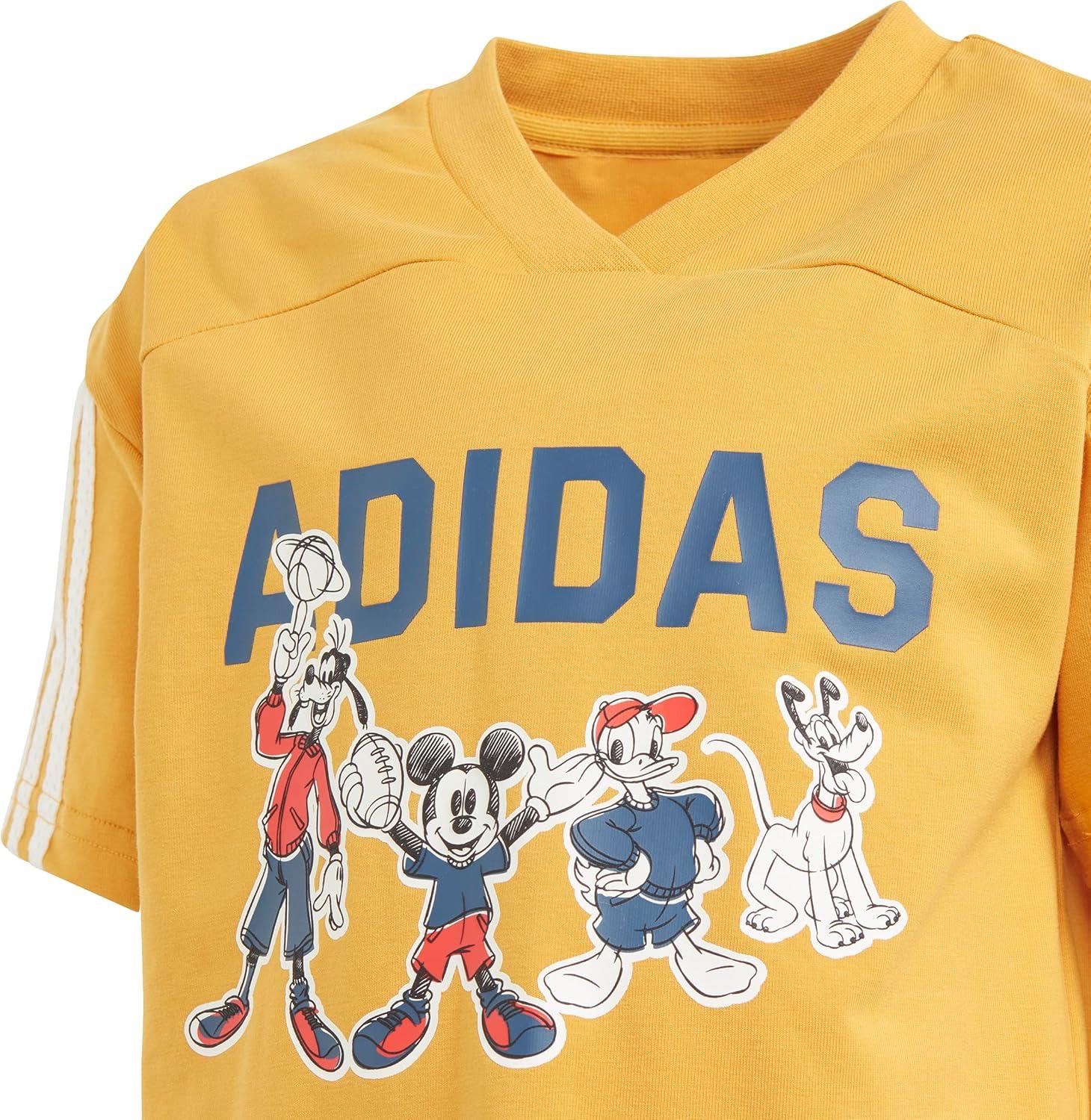image:imageadidas boys Disney Mickey Mouse Tshirt SetPreloved YellowOff White