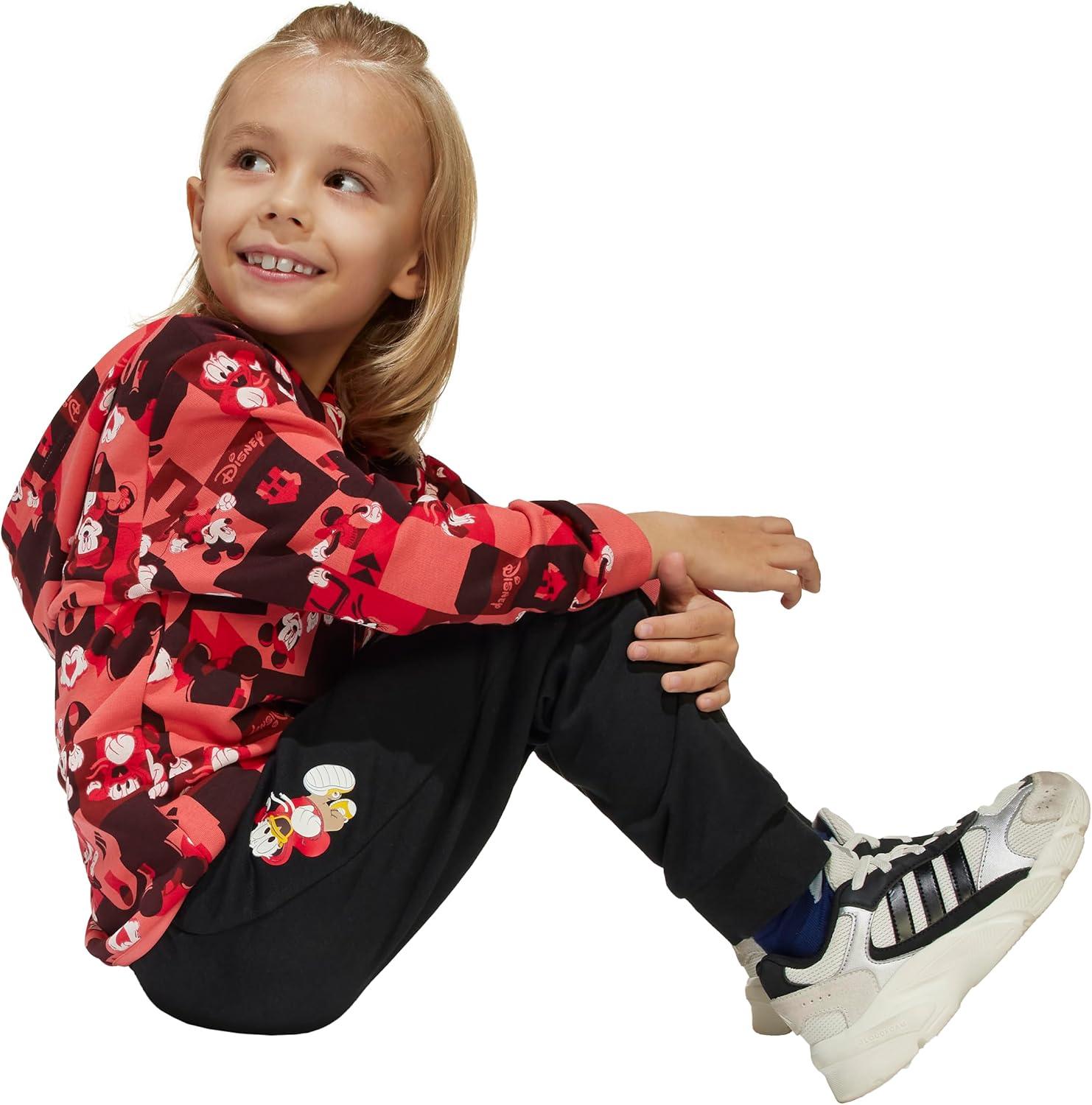 image:imageadidas girls Disney Mickey Mouse Jogger SetPreloved ScarletMulticolor