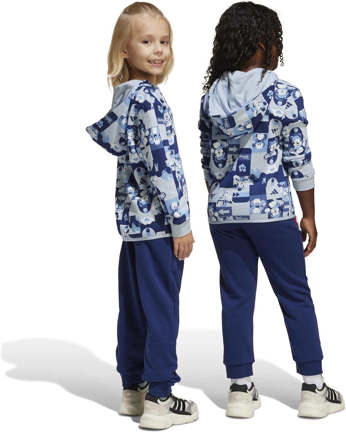 image:imageadidas girls Disney Mickey Mouse Jogger SetWonder Blue MelangeMulticolor