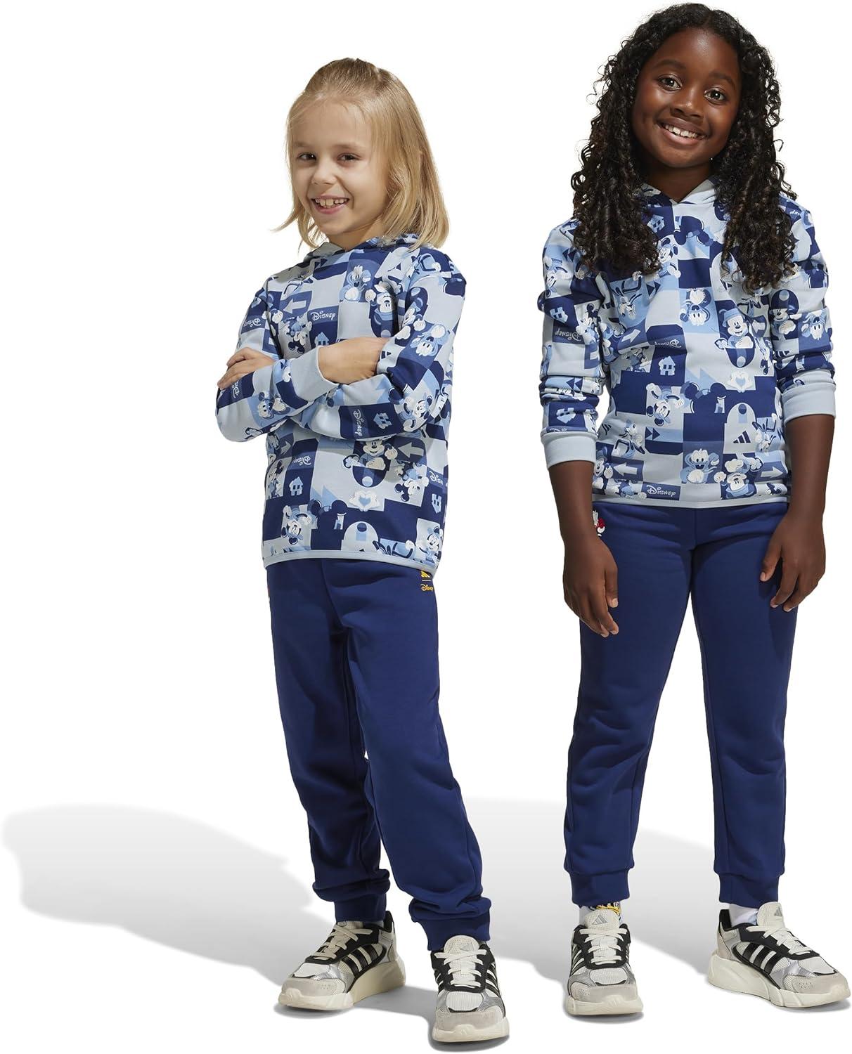image:imageadidas girls Disney Mickey Mouse Jogger SetWonder Blue MelangeMulticolor