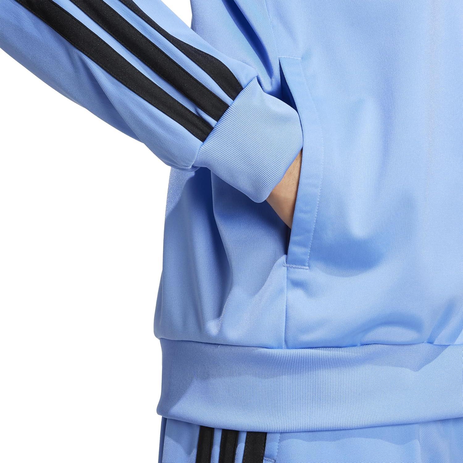 image:imageadidas mens Essentials Warmup 3stripes Track TopBlue Fusion