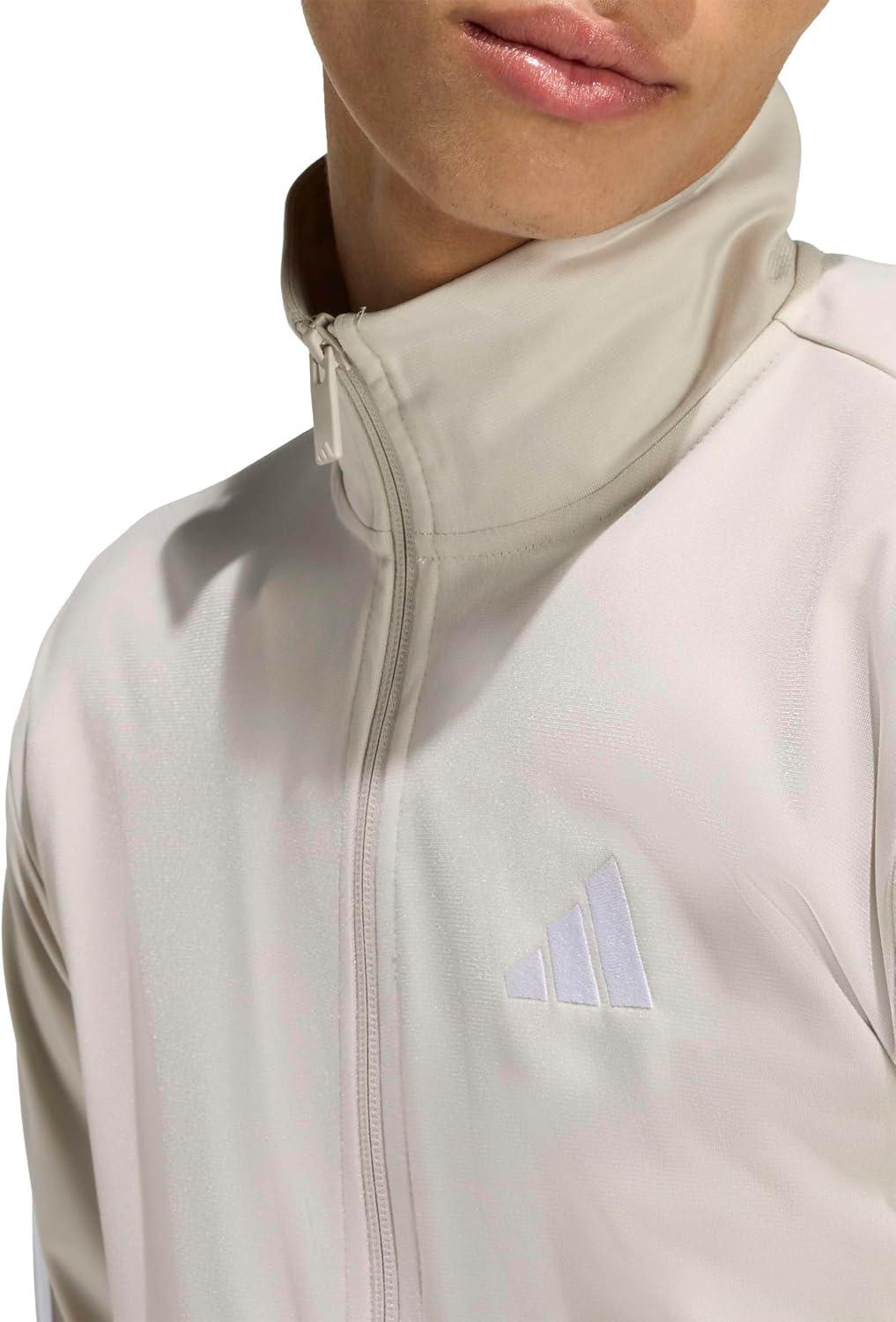 image:imageadidas mens Essentials Warmup 3stripes Track TopWonder Alumina