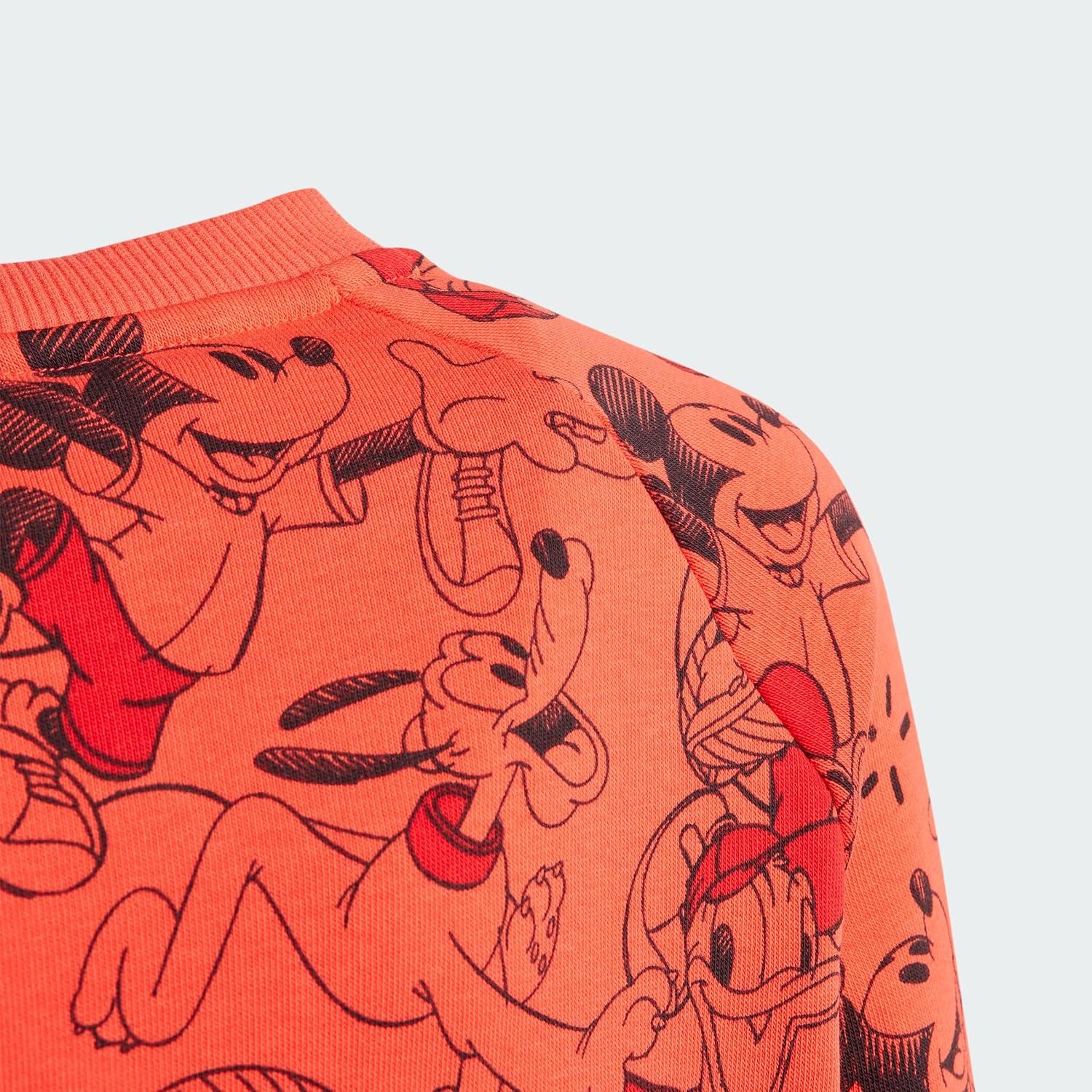 image:imageadidas unisexchild Disney Mickey Mouse SweatshirtBright RedBetter ScarletBlack