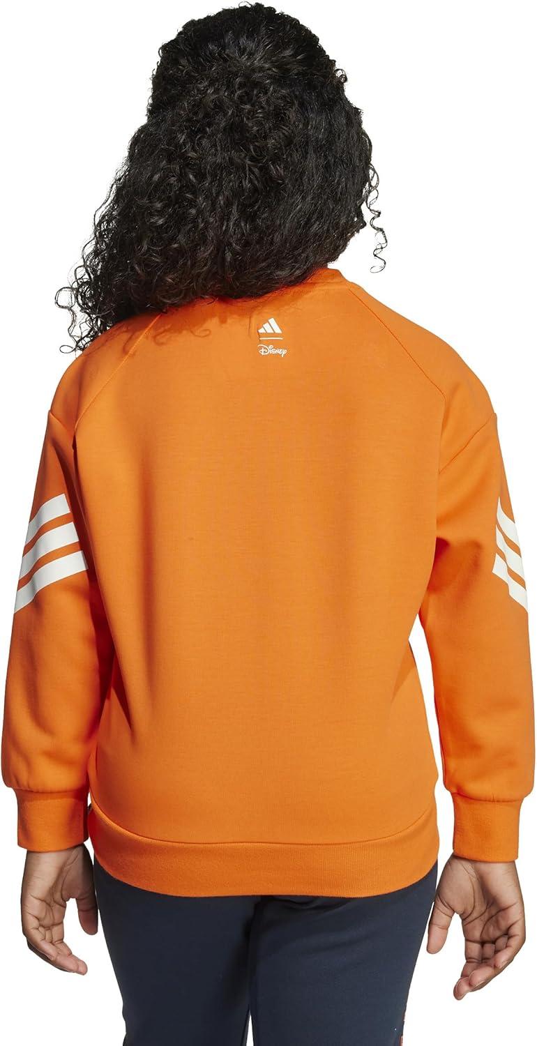 image:imageadidas unisexchild Disney Mickey Mouse SweatshirtSemi Impact OrangeOff White
