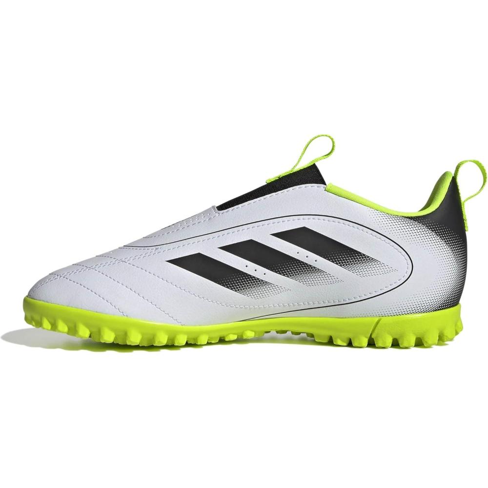 image:imageAdidas UnisexChild Goletto IX Laceless TurfWhiteBlackLucid Lemon