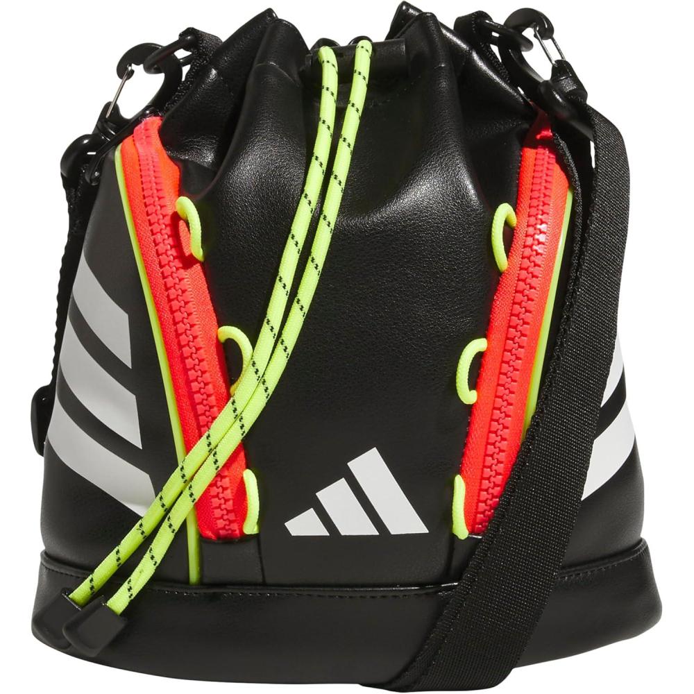 image:imageadidas Boot Bucket Crossbody 4L Soccer Game Sports Event Small Drawstring Bag for Men amp WomenBlackLucid RedTeam Solar Yellow 2