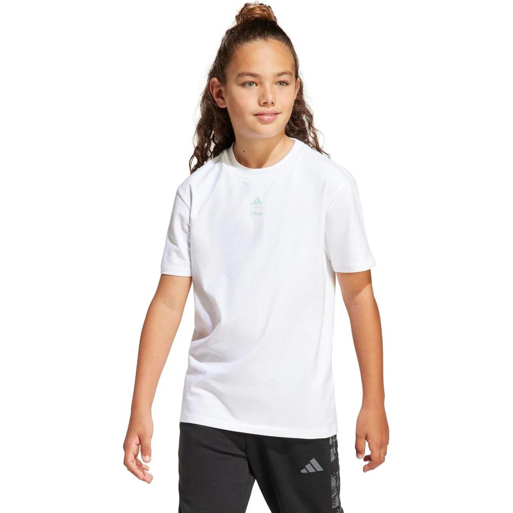 image:imageadidas Boys Disney Lilo and Stitch Graphic TShirtWhiteSemi Flash Aqua