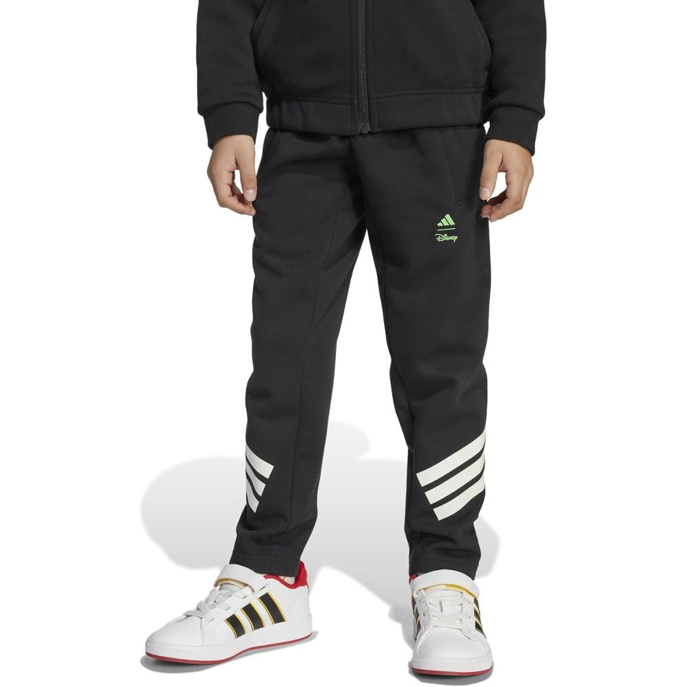 image:imageadidas Girls Disney Mickey Mouse PantsBlackOff WhiteLime Burst