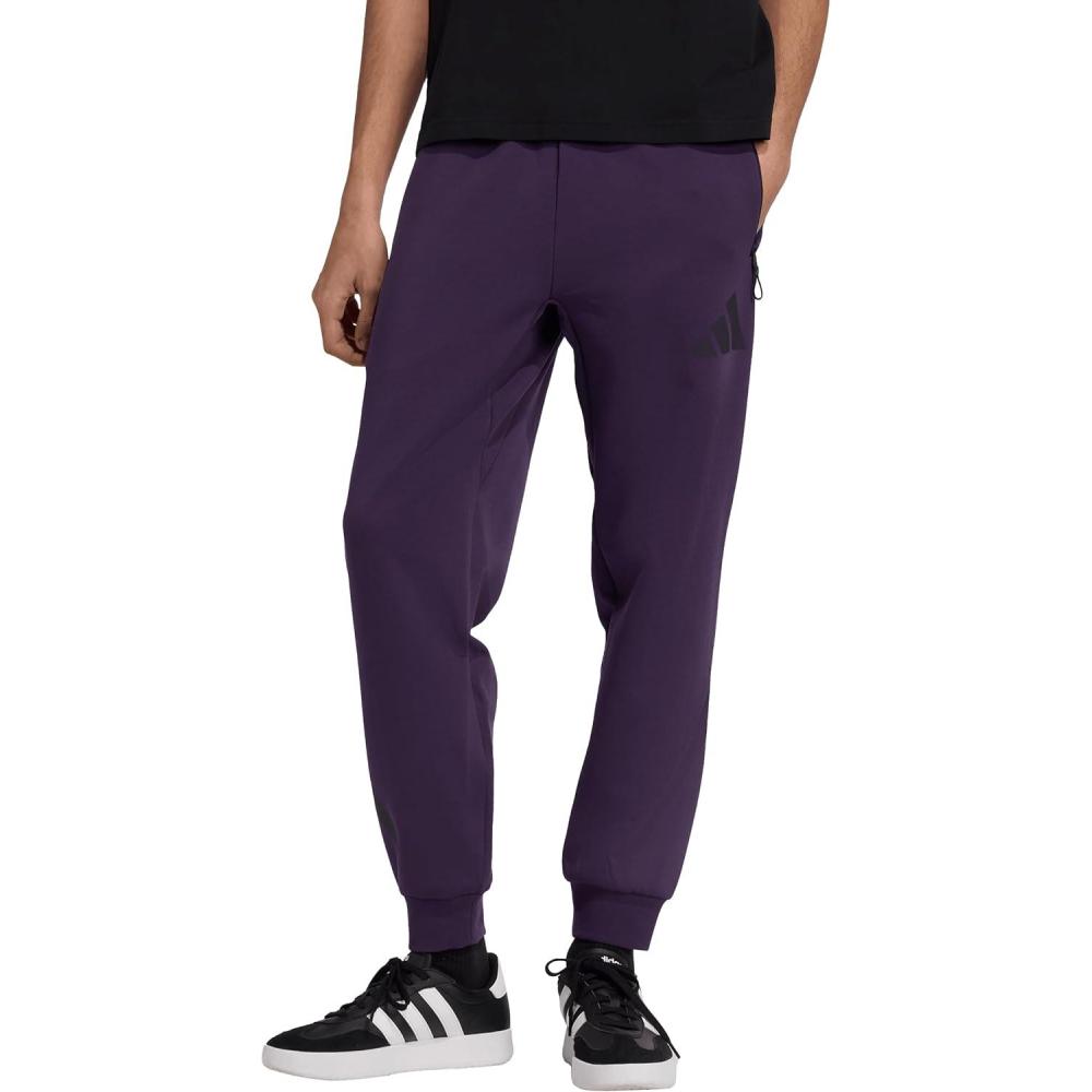 image:imageadidas Mens ZNE Pants Training Casual Drawstring BeigeAurora Plum