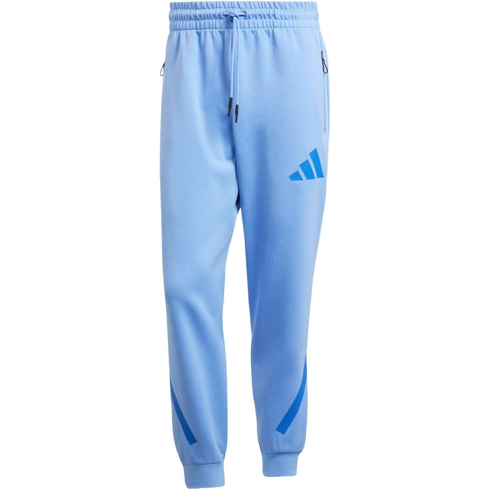 image:imageadidas Mens ZNE Pants Training Casual Drawstring BeigeBlue Fusion