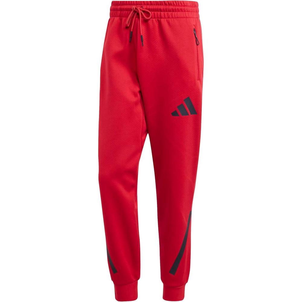 image:imageadidas Mens ZNE Pants Training Casual Drawstring BeigeTeam Power Red