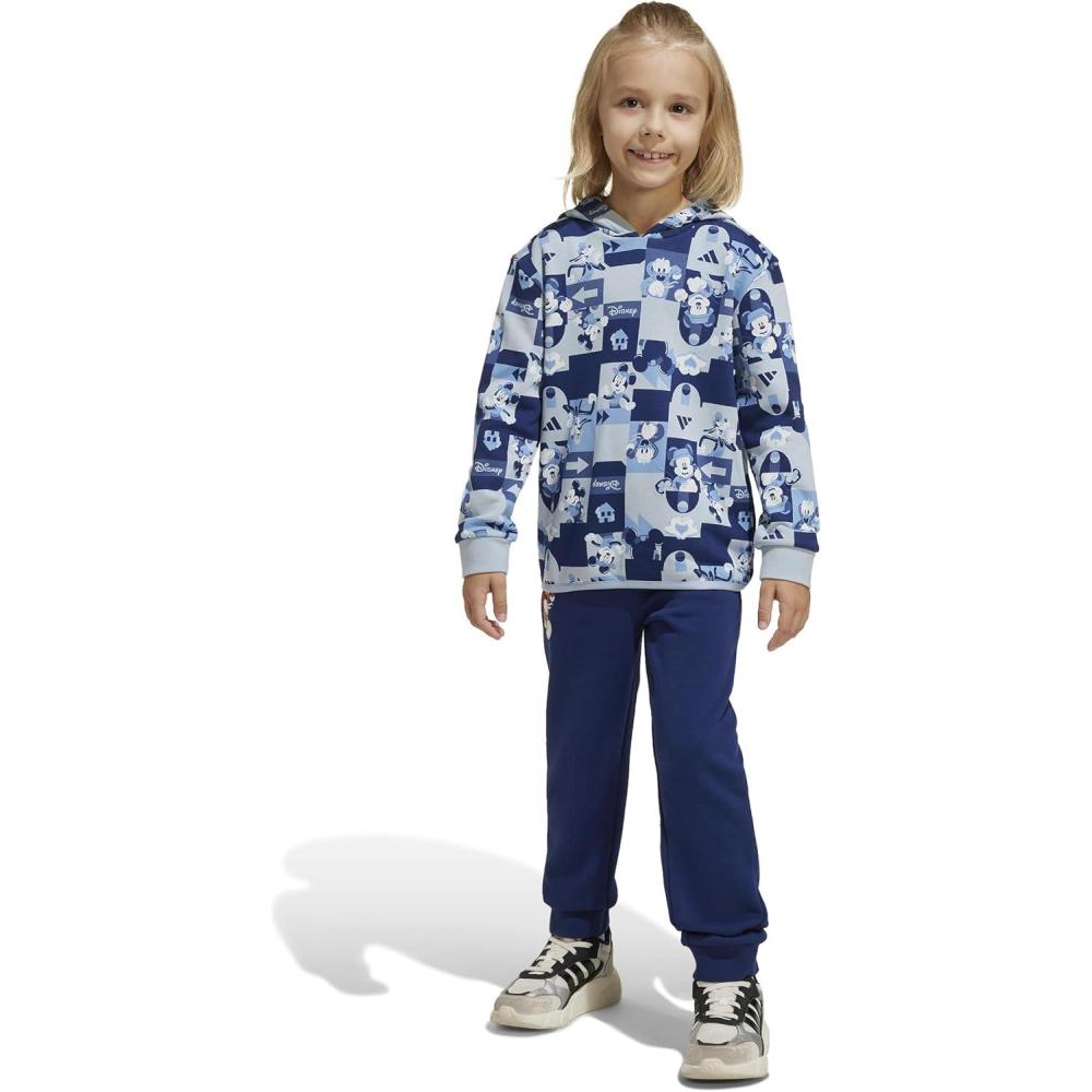 image:imageadidas girls Disney Mickey Mouse Jogger SetWonder Blue MelangeMulticolor