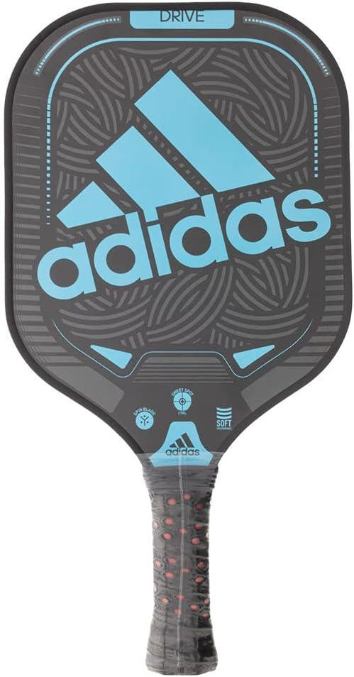 image:imageAdidas Drive Pickleball Paddle Fiberglass Surface Carbon Reinforced Low Density Polypropylene Honeycomb Featuring Spinblade Grit Designed for Beginners USAPA ApprovedDrive Blue