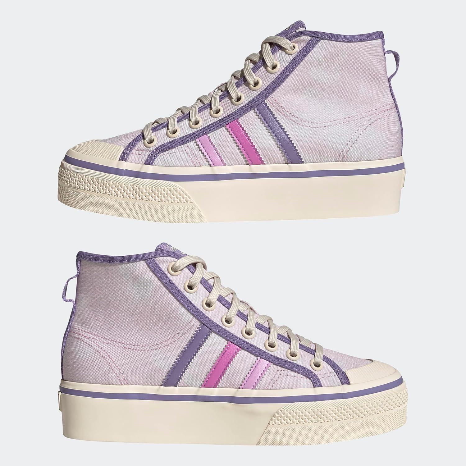 image:imageAdidas Originals Womens Nizza Platform MidAlmost Pink Pulse Lilac Chalk White