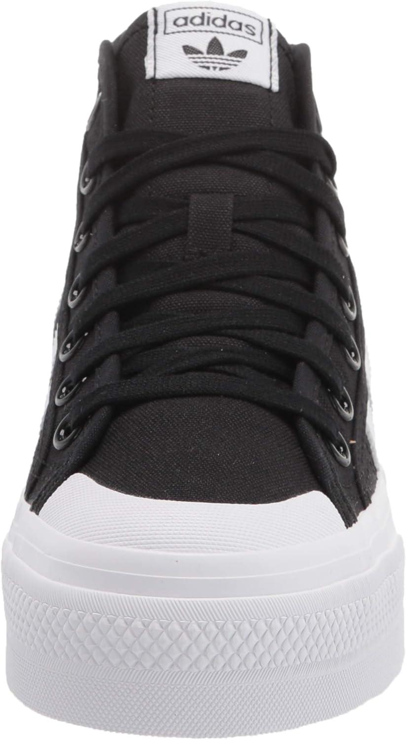 image:imageAdidas Originals Womens Nizza Platform MidBlackWhiteWhite