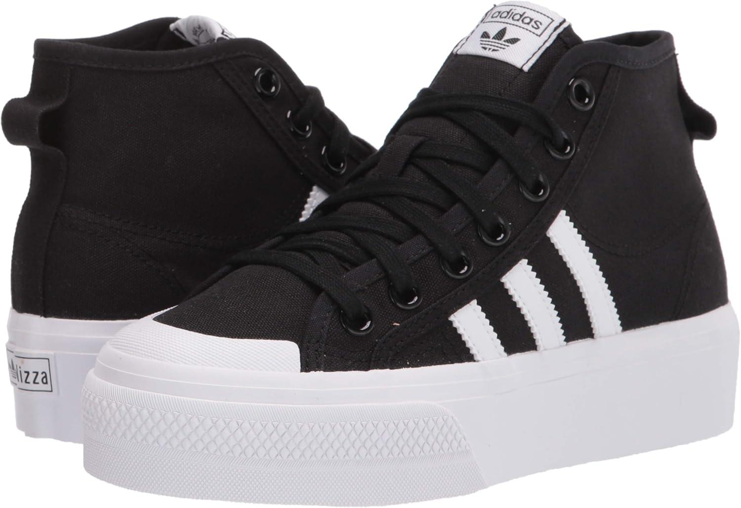 image:imageAdidas Originals Womens Nizza Platform MidBlackWhiteWhite