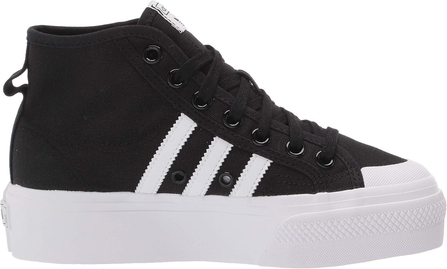 image:imageAdidas Originals Womens Nizza Platform MidBlackWhiteWhite