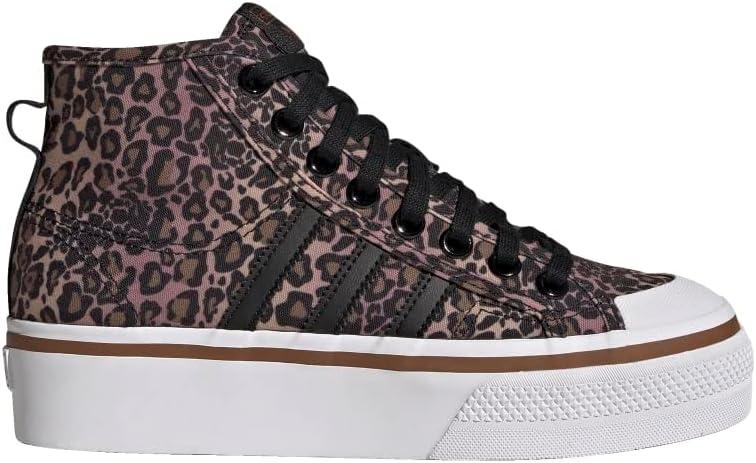 image:imageAdidas Originals Womens Nizza Platform MidBlackWhiteWild Brown