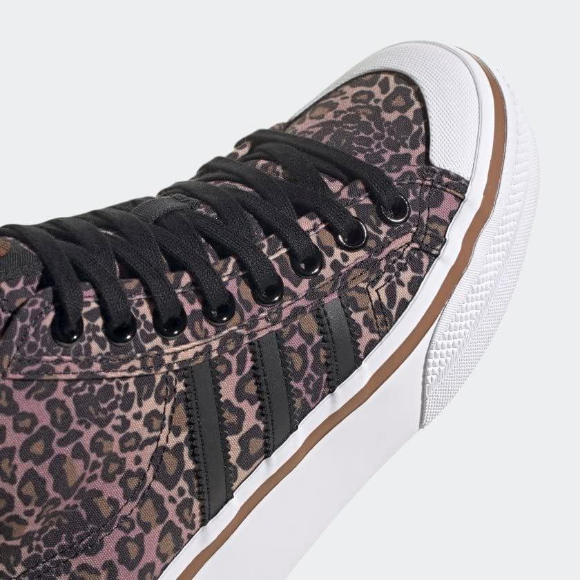 image:imageAdidas Originals Womens Nizza Platform MidBlackWhiteWild Brown