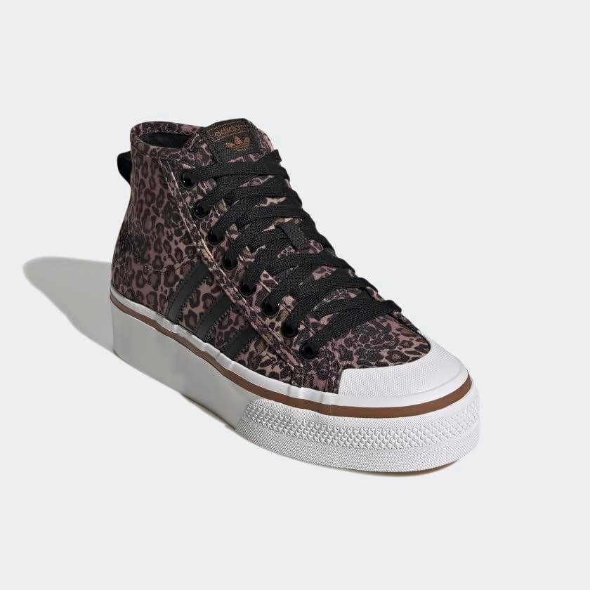 image:imageAdidas Originals Womens Nizza Platform MidBlackWhiteWild Brown