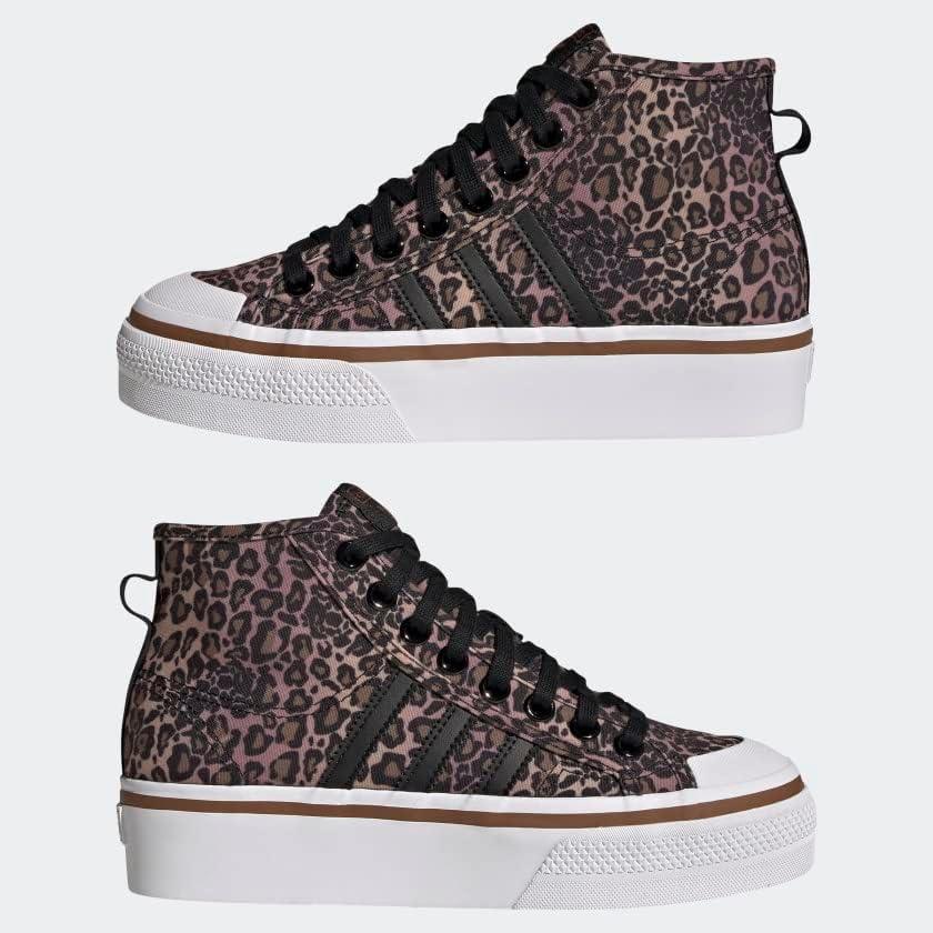 image:imageAdidas Originals Womens Nizza Platform MidBlackWhiteWild Brown