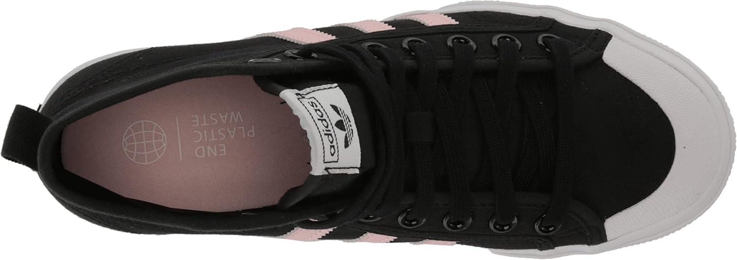 image:imageAdidas UnisexChild Nizza Platform MidSneakerBlackClear PinkWhite
