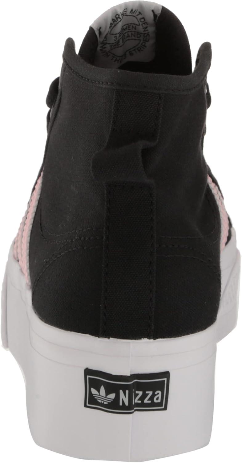 image:imageAdidas UnisexChild Nizza Platform MidSneakerBlackClear PinkWhite