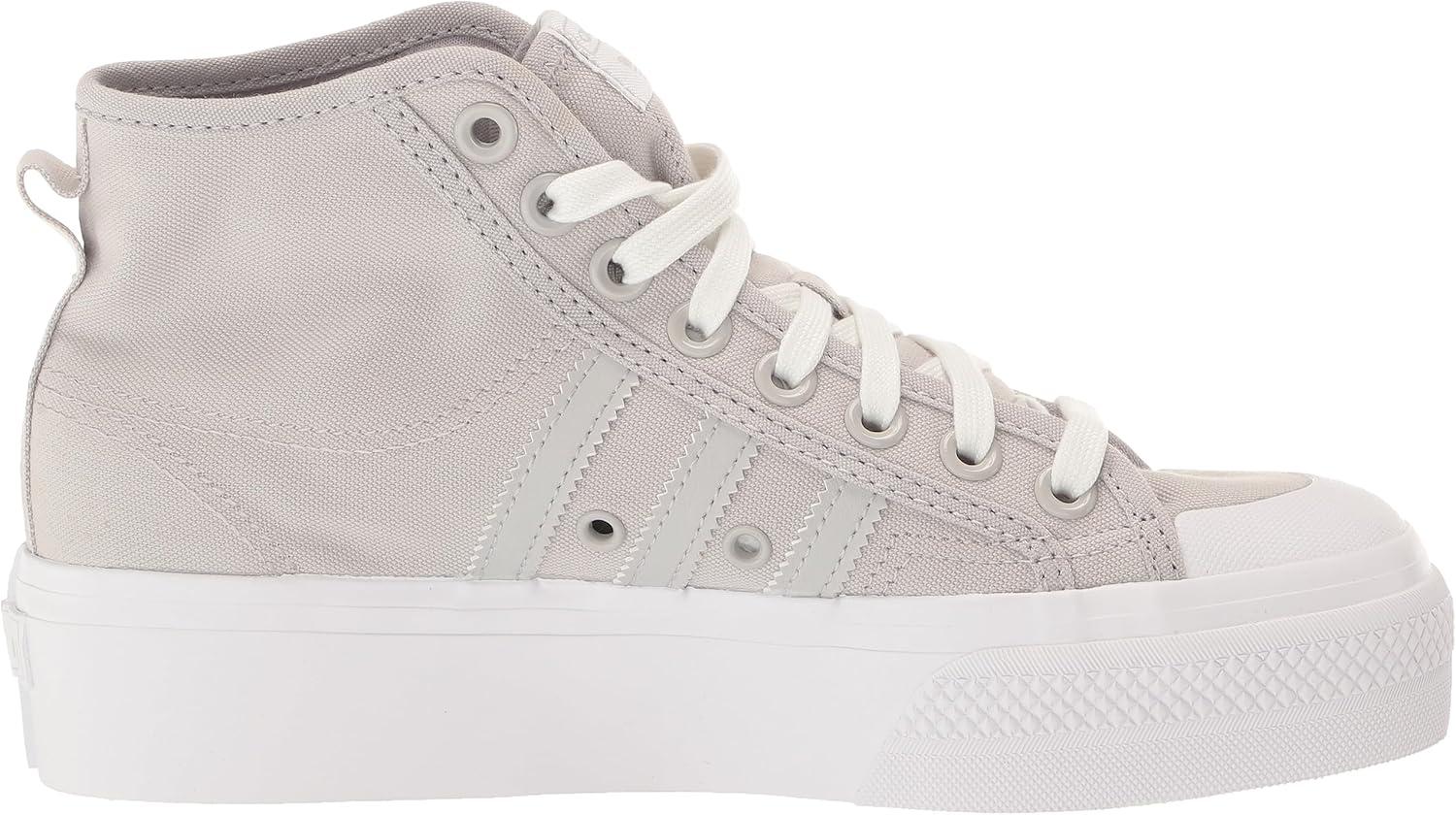 image:imageAdidas UnisexChild Nizza Platform MidSneakerGreyGreyWhite