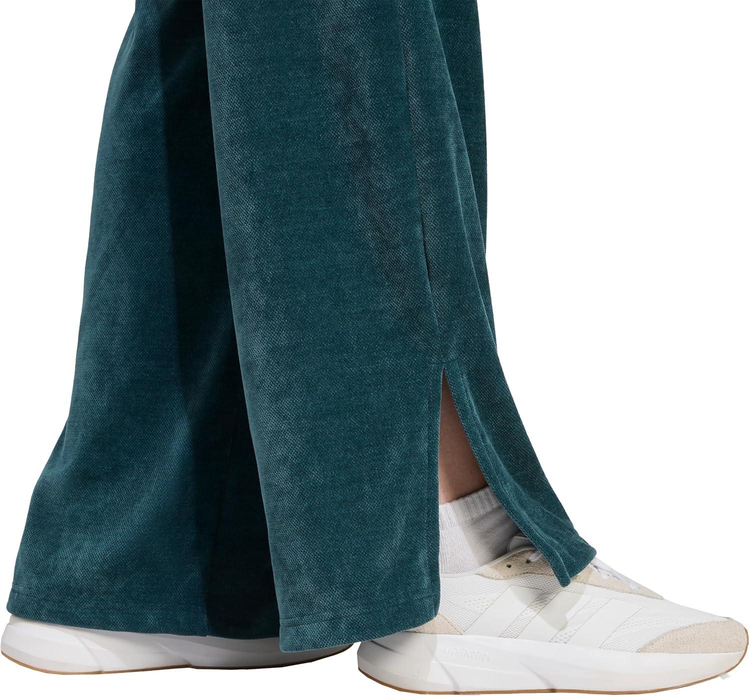 image:imageAdidas Womens Tiro Velour OpenHem PantsAurora Ivy
