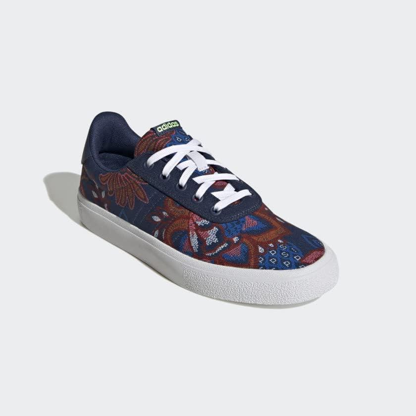 image:imageAdidas Womens Vulc Raid3rSkate ShoeMystery BlueHires YellowFtwr White