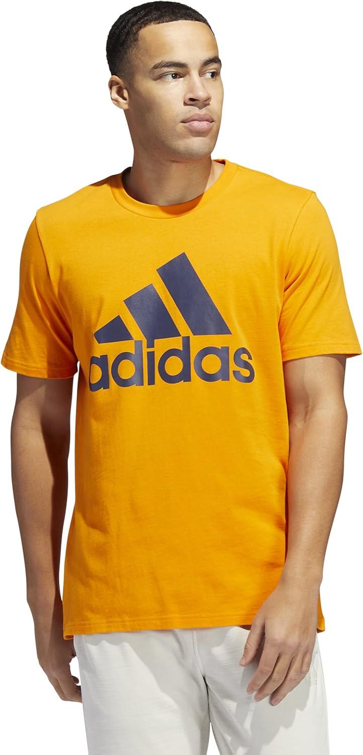 image:imageadidas Badge of Sport Tee MensBright OrangeShadow Navy