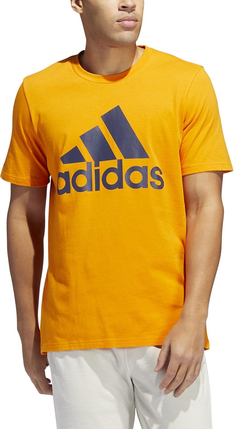 image:imageadidas Badge of Sport Tee MensBright OrangeShadow Navy