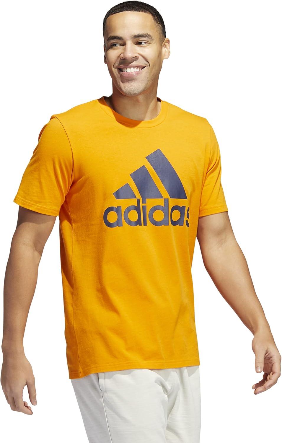 image:imageadidas Badge of Sport Tee MensBright OrangeShadow Navy