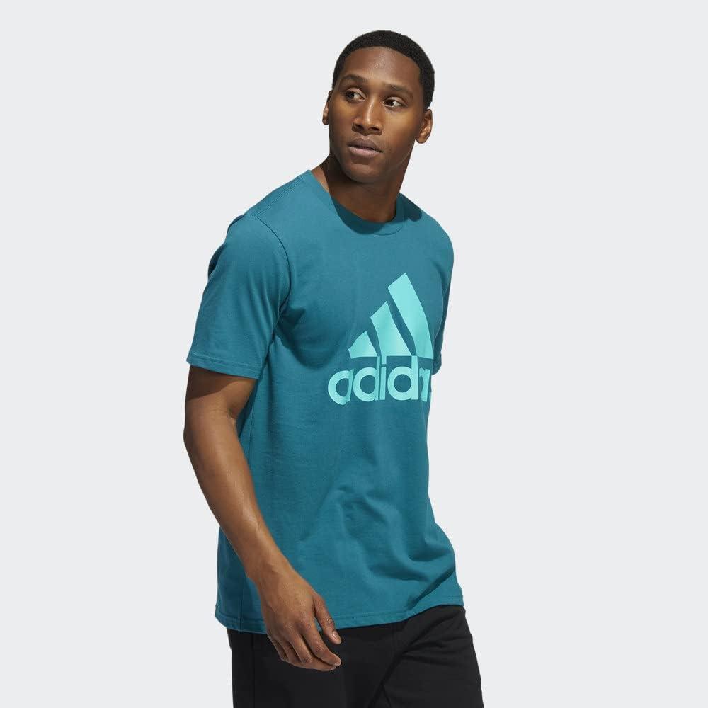 image:imageadidas Badge of Sport Tee MensLegacy TealMint Rush