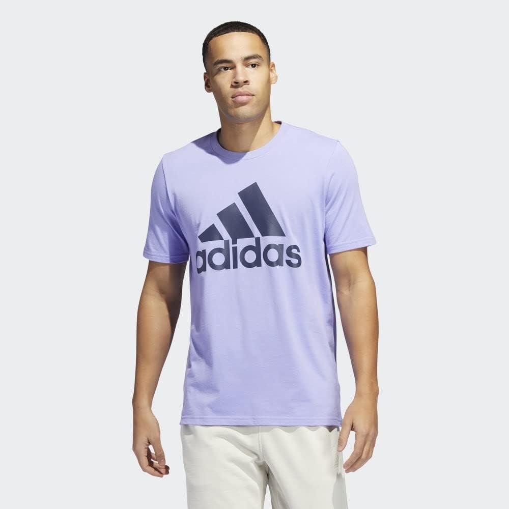 image:imageadidas Badge of Sport Tee MensLight PurpleShadow Navy