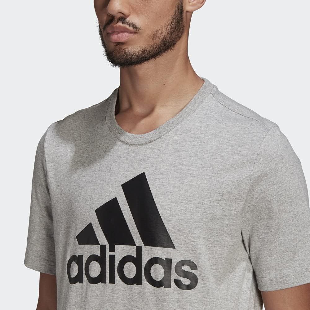 image:imageadidas Badge of Sport Tee MensMedium Grey HeatherBlack
