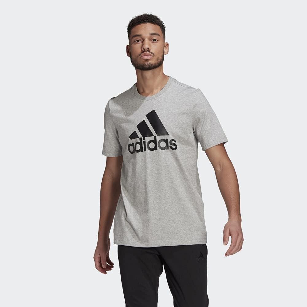 image:imageadidas Badge of Sport Tee MensMedium Grey HeatherBlack
