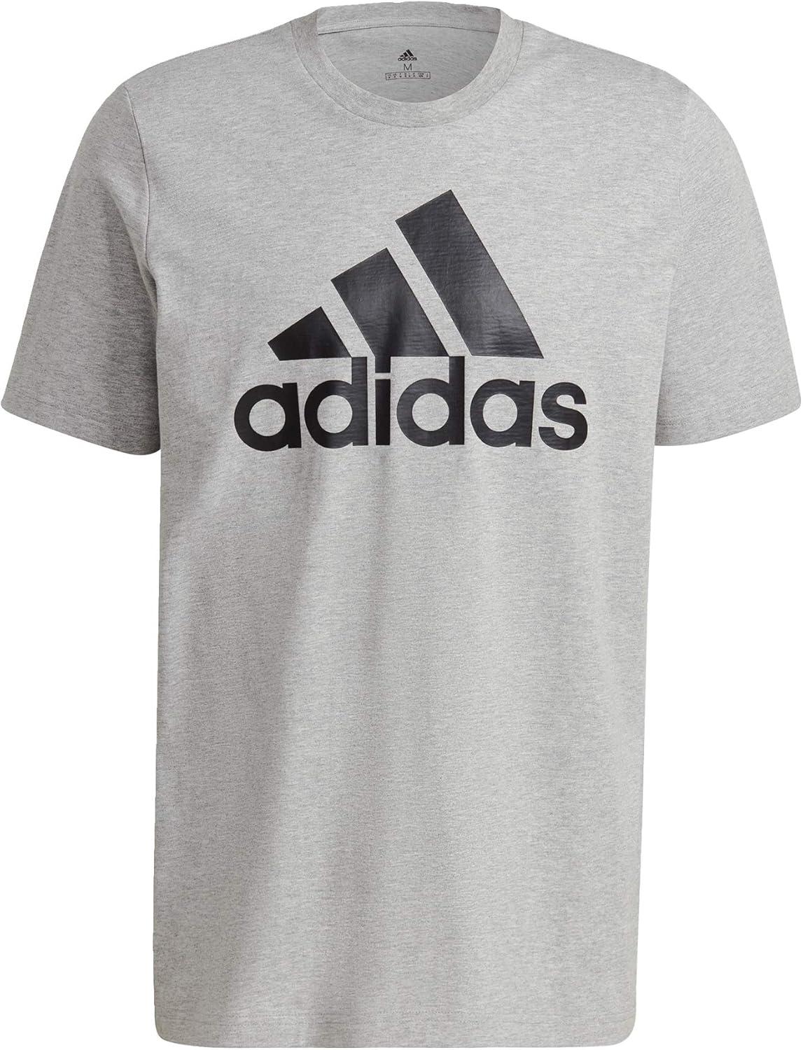 image:imageadidas Badge of Sport Tee MensMedium Grey HeatherBlack