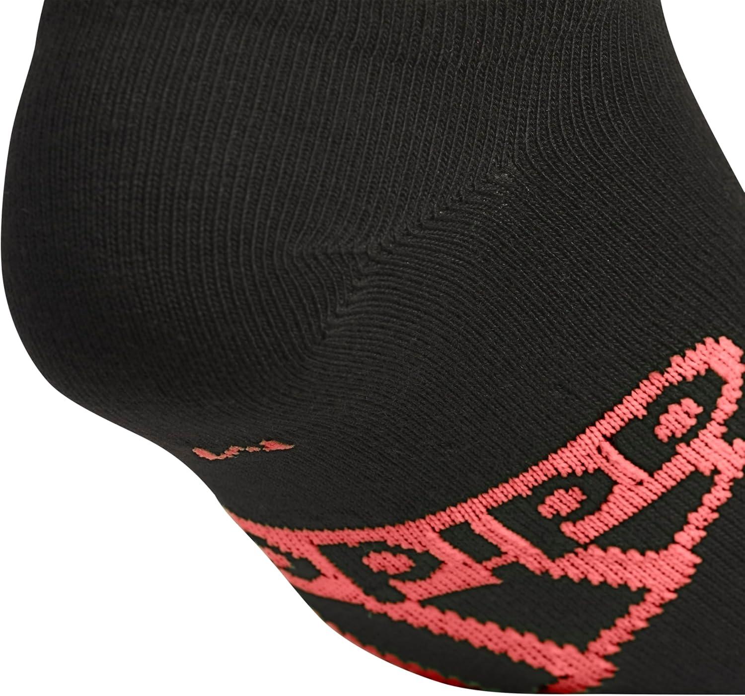 image:imageadidas Kids Superlite No Show Socks for Boys amp Girls 6 Pairs LightweightBlackBright RedSemi Flash Green