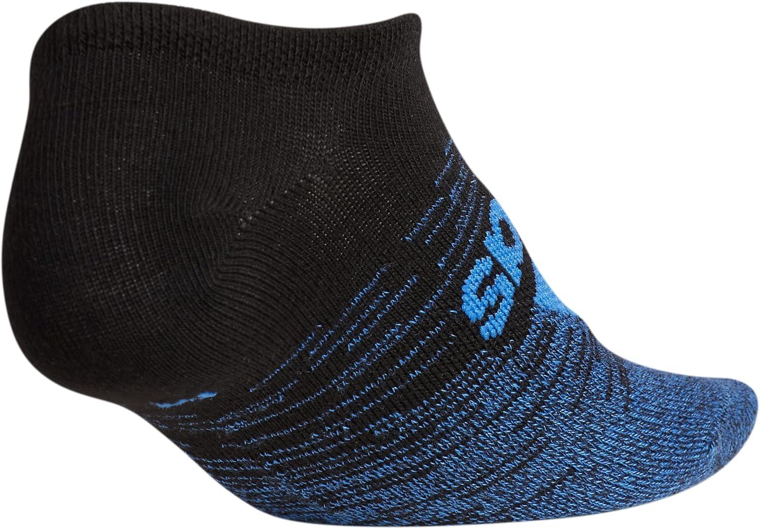 image:imageadidas Kids Superlite No Show Socks for Boys amp Girls 6 Pairs LightweightBlackTrue BlueSignal Green
