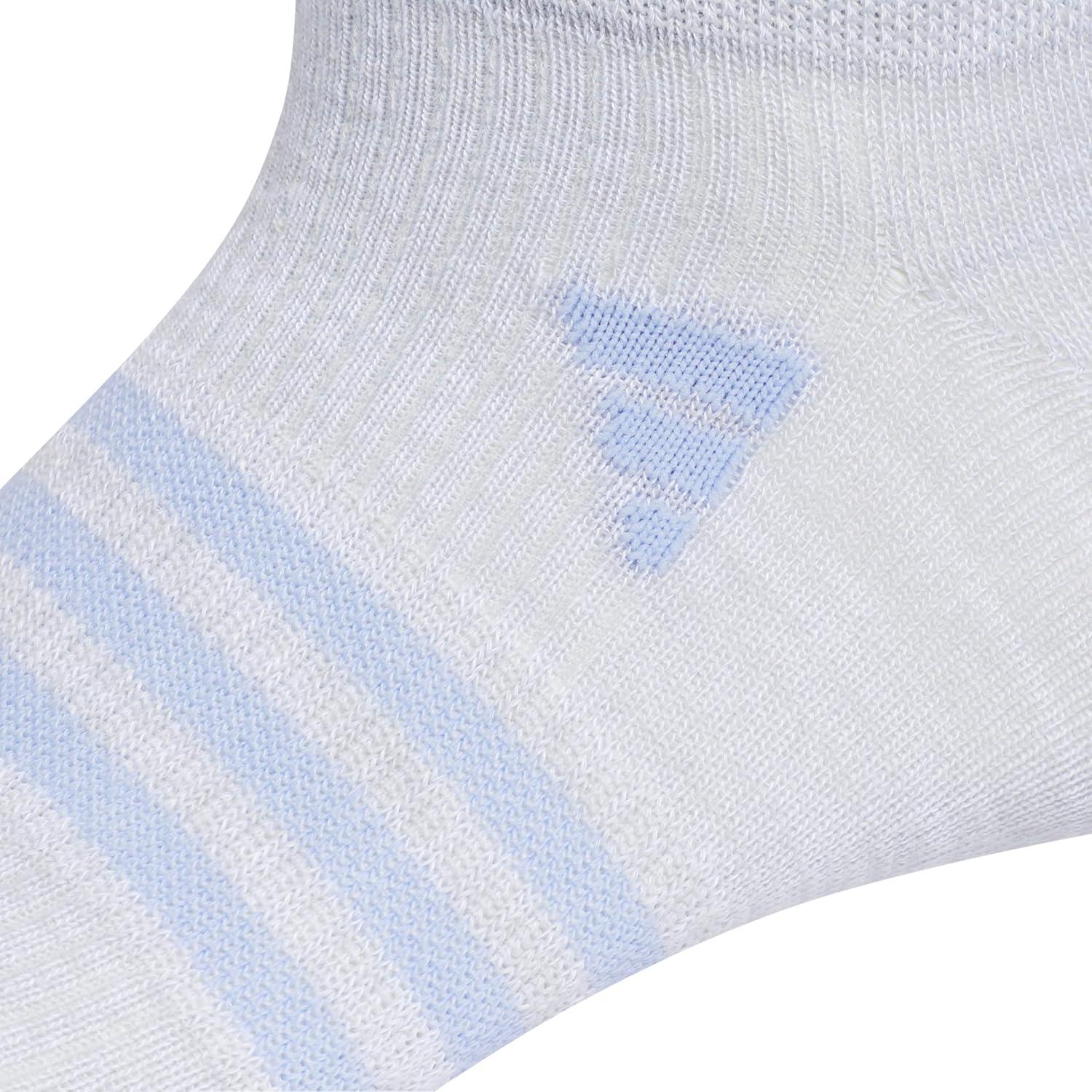image:imageadidas Kids Superlite No Show Socks for Boys amp Girls 6 Pairs LightweightBlue SparkSemi Pink SparkClear Mint GreenGirls30