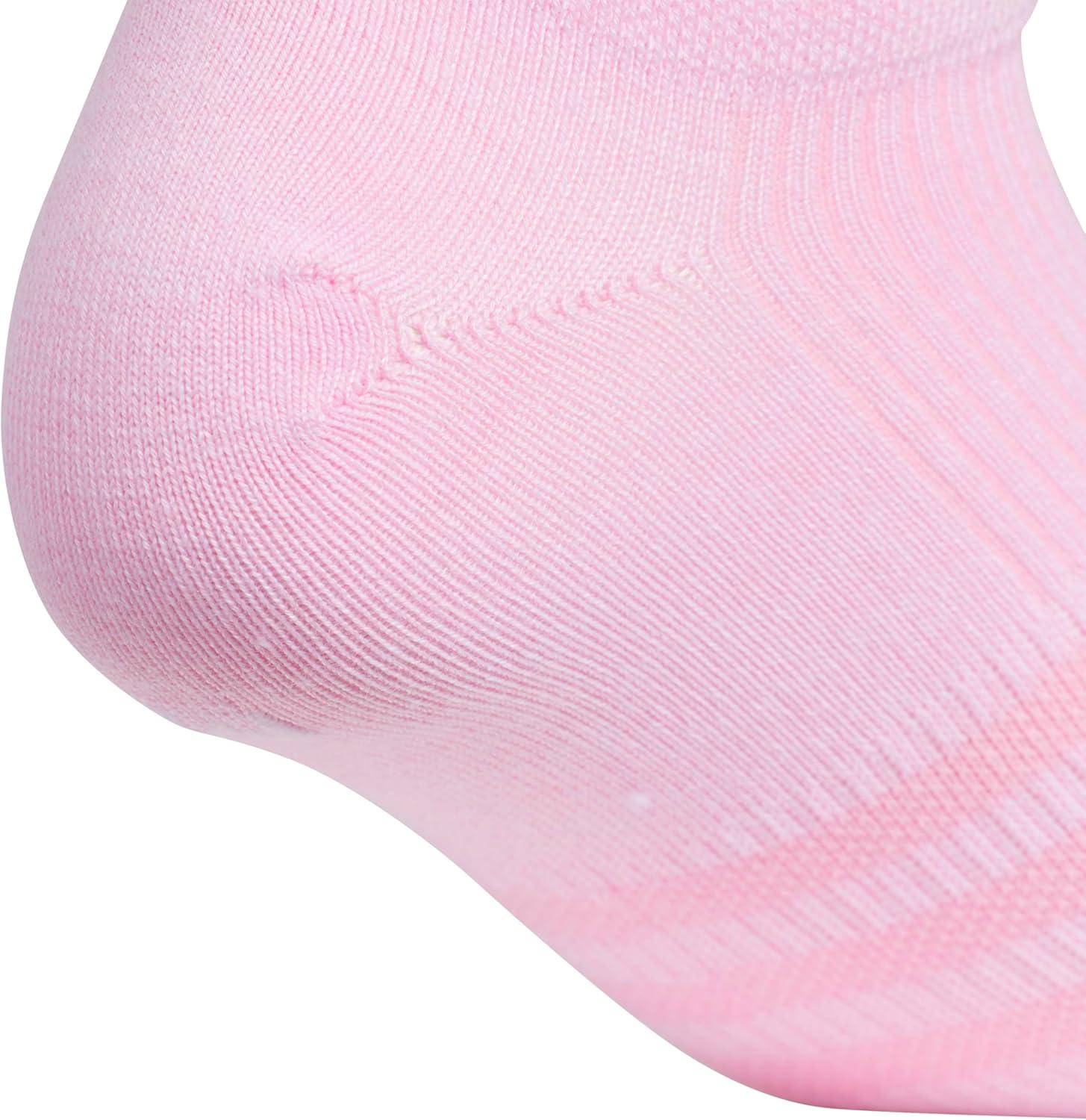 image:imageadidas Kids Superlite No Show Socks for Boys amp Girls 6 Pairs LightweightTrue PinkSemi Flash Aqua BlueClear Onix GreyGirls30