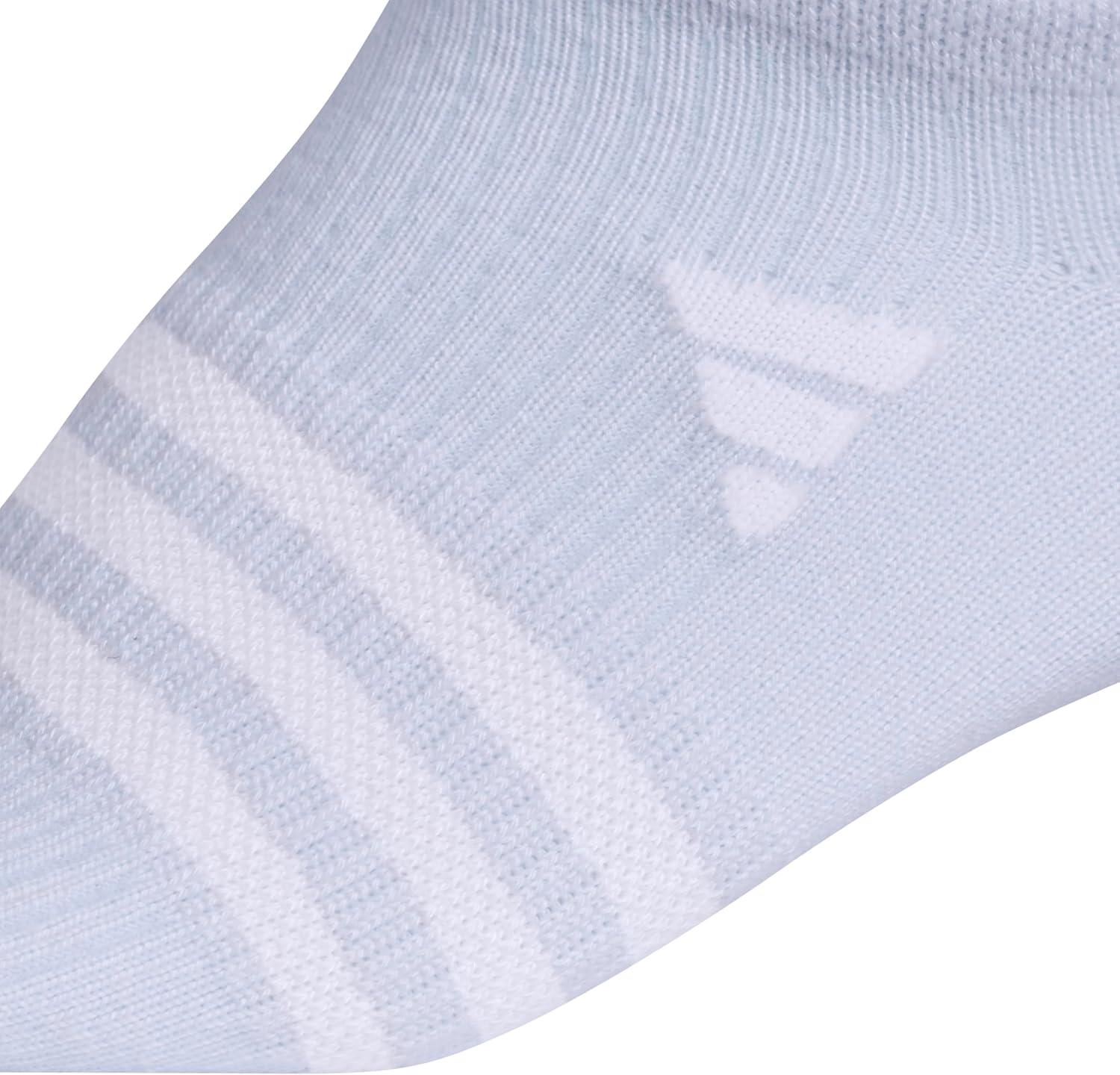 image:imageadidas Kids Superlite No Show Socks for Boys amp Girls 6 Pairs LightweightViolet Tone PurpleEnergy AquaClear Onix Grey