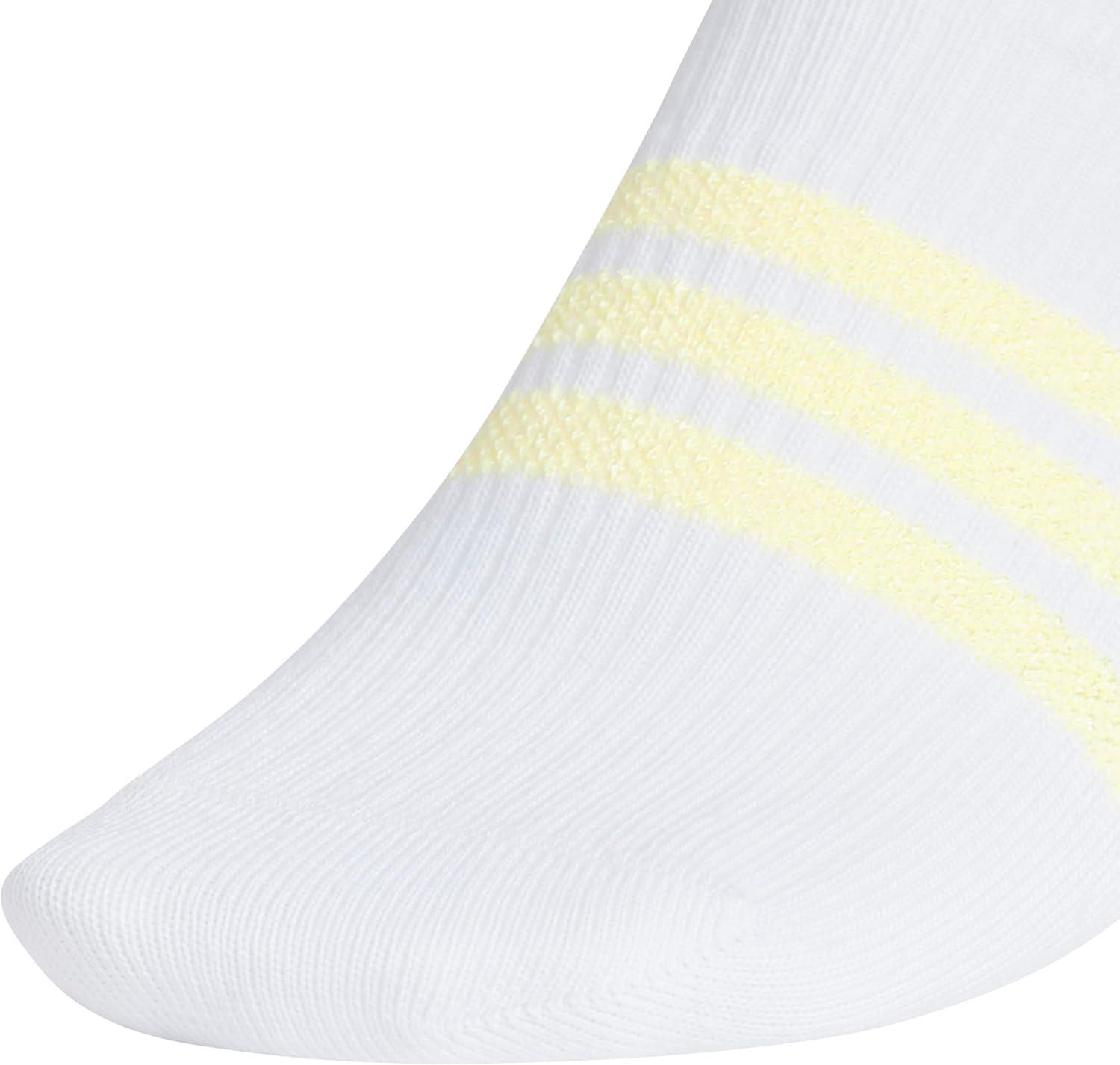 image:imageadidas Kids Superlite No Show Socks for Boys amp Girls 6 Pairs LightweightWhiteCool Light HeatherBlackGirls30