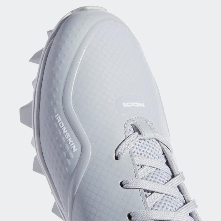image:imageadidas Mens Icon 7 MD Baseball ShoesTeam Light GreyWhiteSilver Metallic