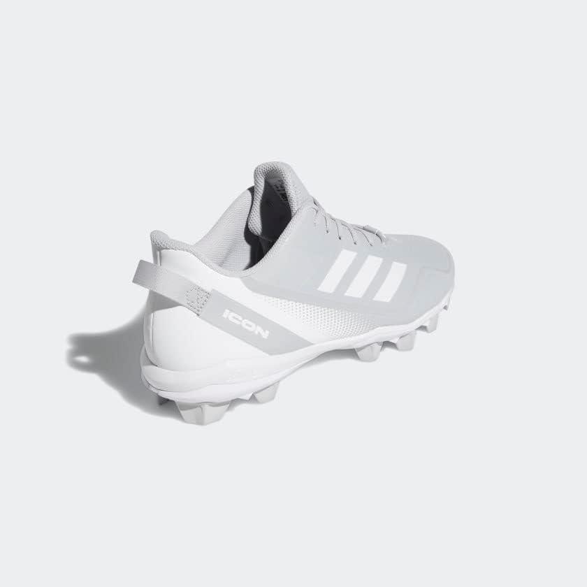 image:imageadidas Mens Icon 7 MD Baseball ShoesTeam Light GreyWhiteSilver Metallic